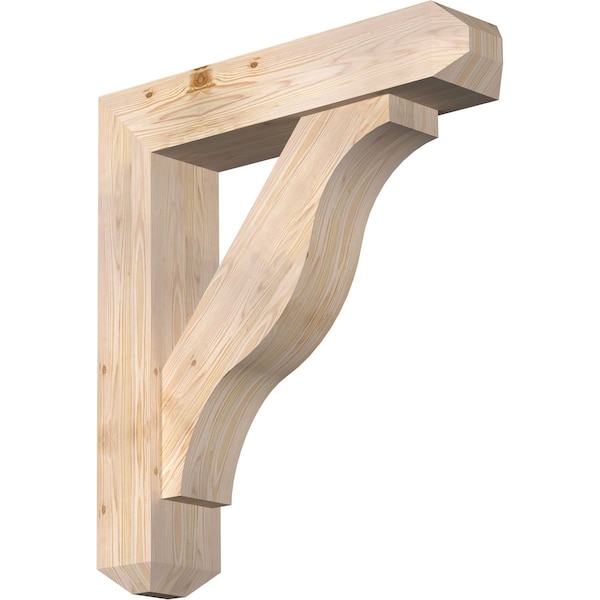 Ekena Millwork Funston Craftsman Smooth Bracket w/ Offset Brace, Douglas Fir, 7 1/2"W x 34"D x 38"H BKT0806X34X38FST04SDF - main